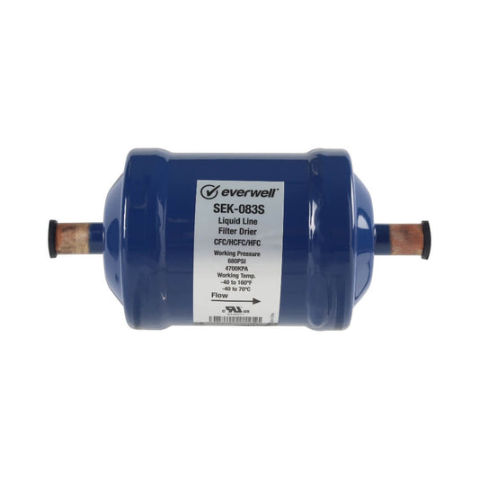 Everwell SEK-084S Liquid Line Filter Drier - 1/2" ODF Solder
